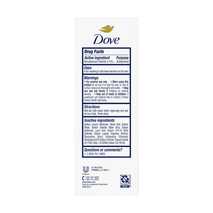 Dove Beauty Bar Soap, Antibacterial Care & Protect, 3.17 oz, 6 ct