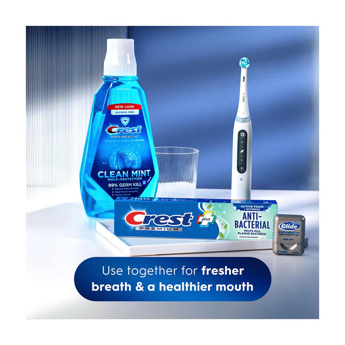 Crest Premium Plus Anti-Bacterial Toothpaste, Smooth Peppermint 7.0oz
