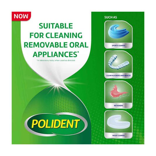 Polident 3 Minute Denture Cleanser Tablets, 28 ct