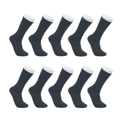 Zone Pro Men's Half Cushion Crew Socks, Shoe Size 6-12, Black, 10 pk