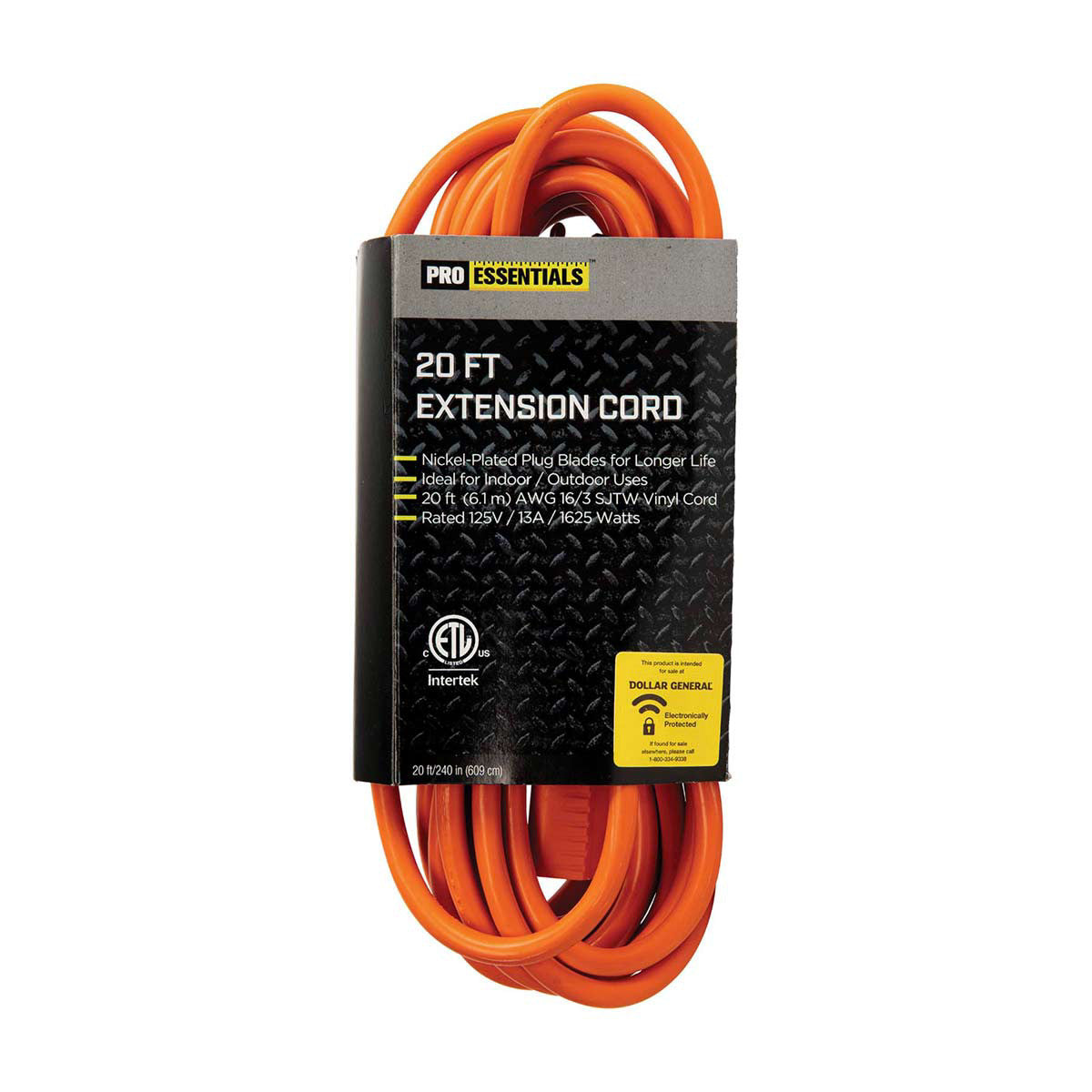 Pro Essentials 20 ft Extension Cord