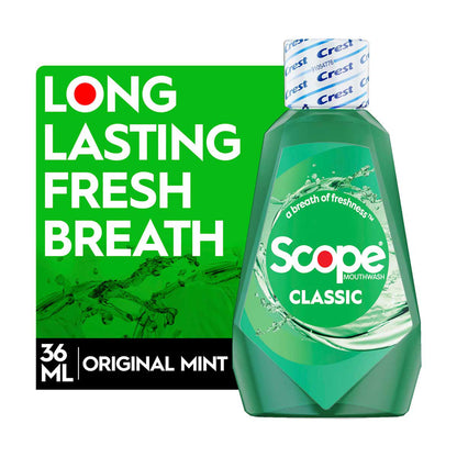 Crest Scope Classic Mouthwash, Original Mint, 36mL