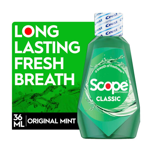 Crest Scope Classic Mouthwash, Original Mint, 36mL