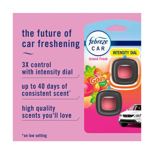 Febreze Car Vent Clip, Gain Island Fresh Scent, 1 ct