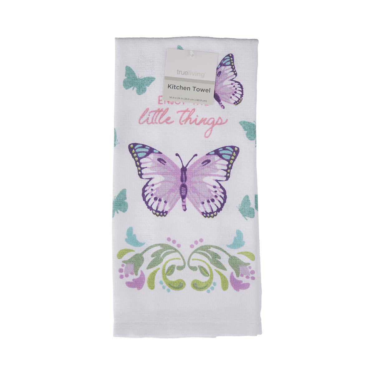 TrueLiving Kitchen Towels, 14 in x 24 in, Assorted