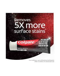 Colgate Optic White with Charcoal Whitening Toothpaste with Cool Mint Flavor