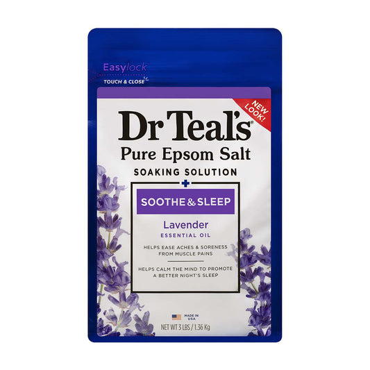 Dr Teal's Pure Epsom Salt Soaking Solution with Lavender 3 lb