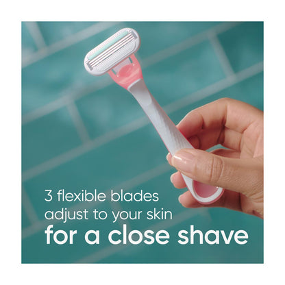 Venus Sensitive Women's Disposable Razor, 3 Count