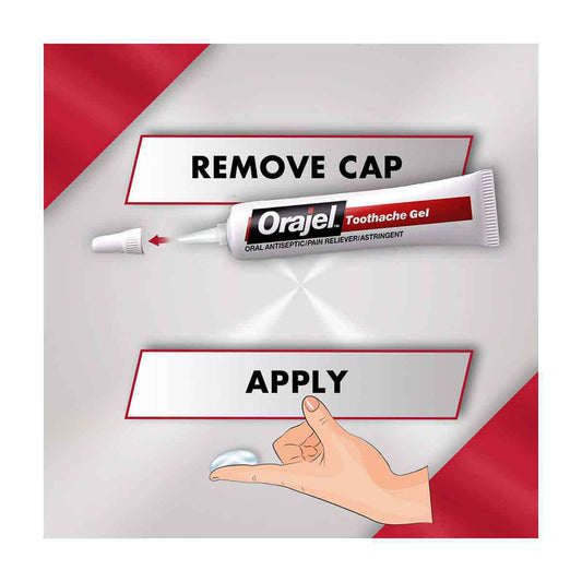 Orajel 3X Medicated Toothache & Gum Gel, Extra Strength, 0.125 oz