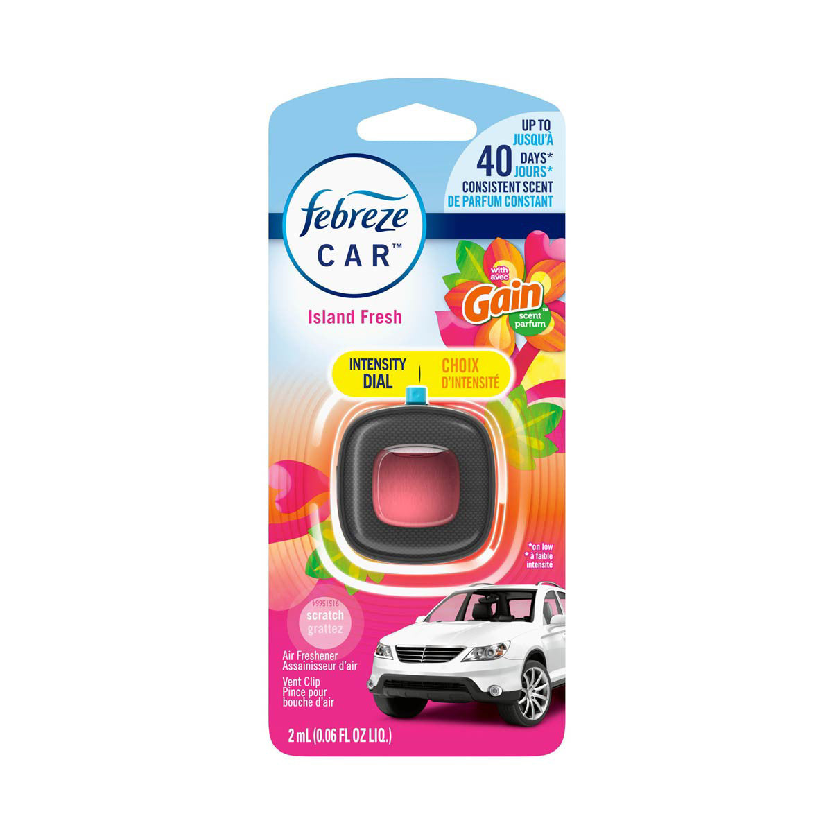Febreze Car Vent Clip, Gain Island Fresh Scent, 1 ct