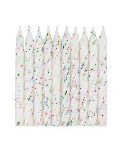 321 Party! Rainbow Glitter Birthday Candles, 10 ct