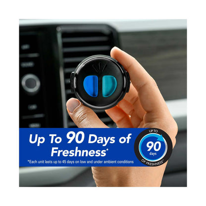 Refresh Your Car Air Freshener Diffuser, New Car/Cool Breeze, 2 ct