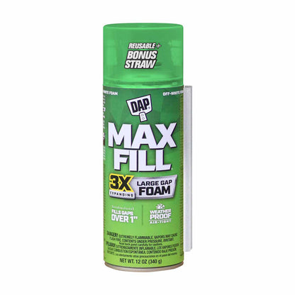 Dap Max Fill Expanding Foam, 12 oz