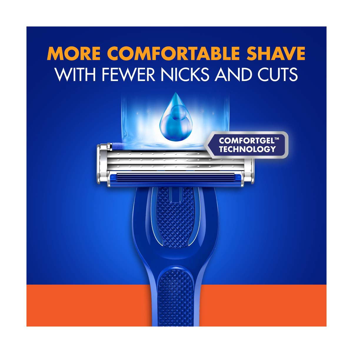 Gillette Sensor3 Refillable Razor for Men, Includes 1 Shaving Razor Handle and 4 Razor Blade Refills