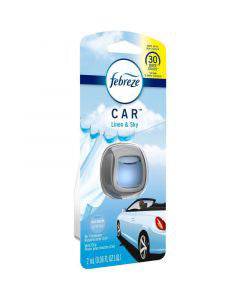 Febreze Car Odor-Eliminating Air Freshener Vent Clip, Linen & Sky, 1 ct