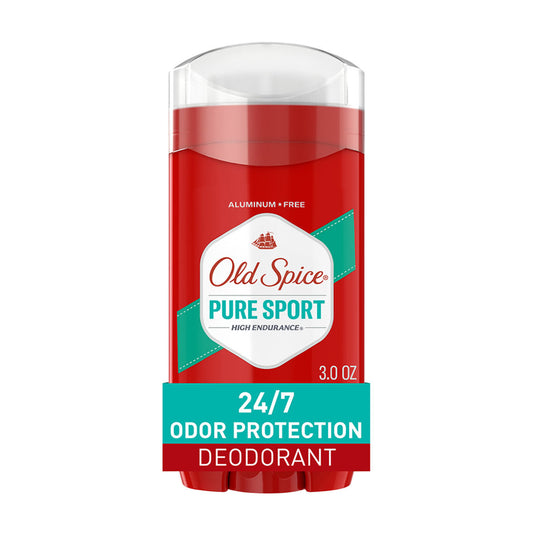 Old Spice High Endurance Deodorant for Men, Aluminum Free, Pure Sport Scent, 3.0 oz