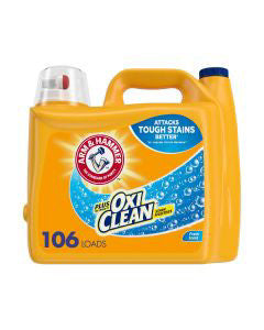 Arm & Hammer Plus OxiClean Fresh Scent Laundry Detergent, 167 fl oz
