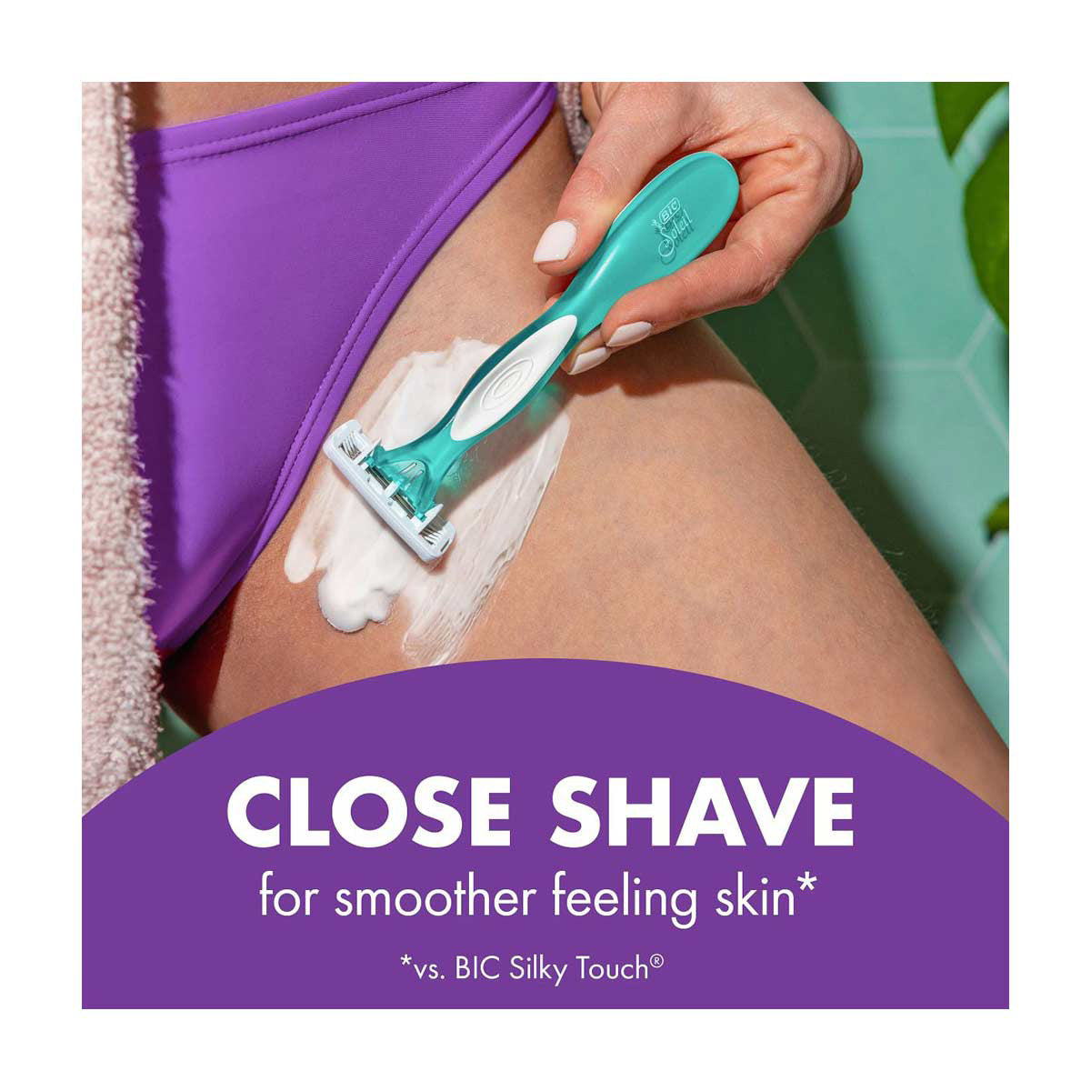 BIC Soleil Escape Women's Disposable Razors With 4 Blades - Lavender & Eucalyptus, 4 ct