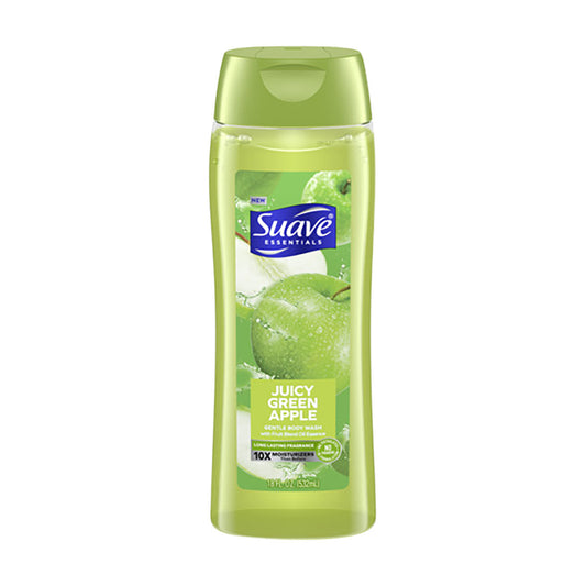 Suave Essentials Body Wash, Juicy Green Apple, 18 fl oz