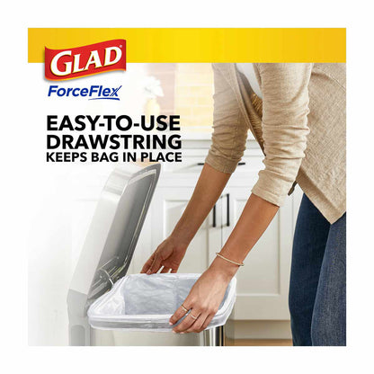 Glad ForceFlex Drawstring Tall Kitchen Scented Trash Bags, 13 gal - 22 ct