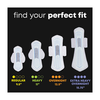 U by Kotex Balance Ultra Thin Overnight Pads with Wings, 26 ct