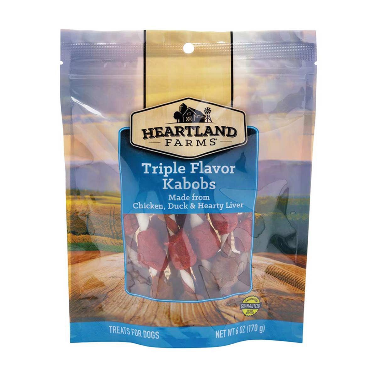 Heartland Farms Triple Flavor Kabobs Dog Treats, 6 oz