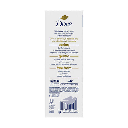 Dove Beauty Bar Soap, Original, 3.17 oz, 10 ct