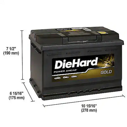 Battery: H6R Group Size, 600 CCA, 750 CA, 110 Minute Reserve Capacity, Maximum Starting Power