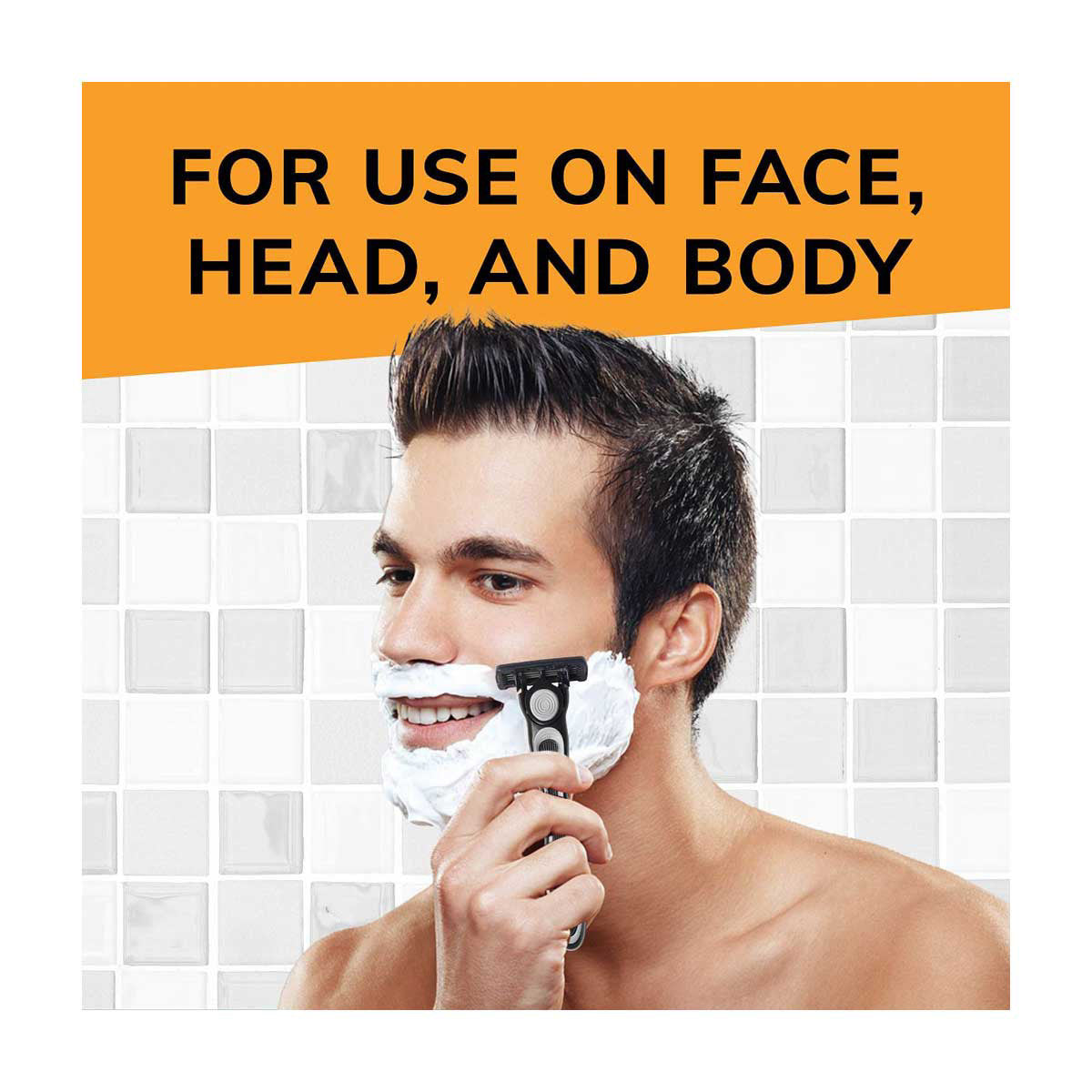 BIC Flex 4 Refillable Razors for Men, Long-Lasting 4 Blade Razors for Sensitive Skin, 1 Handle and 4 Cartridges, 5 Piece Shaving Kit