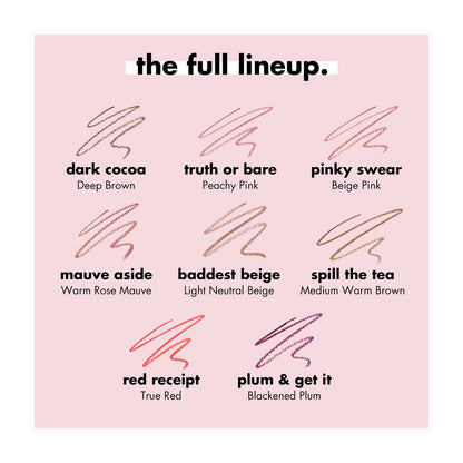 e.l.f. Cream Glide Lip Liner, Spill the Tea, 0.03 oz