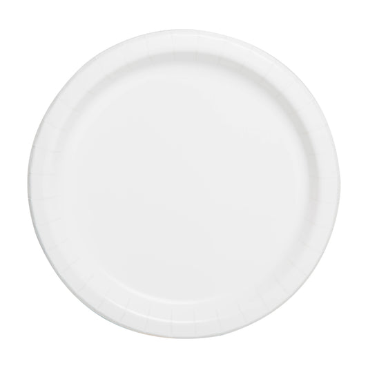 9" White Paper Plates, 16 ct