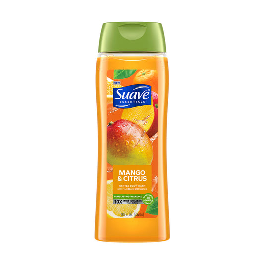 Suave Essentials Mango & Citrus Body Wash, 18 oz