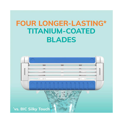 BIC EasyRinse Women's Disposable Razors - 4 Blades, 2 ct