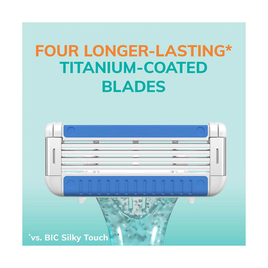 BIC EasyRinse Women's Disposable Razors - 4 Blades, 2 ct