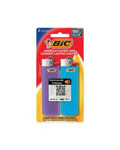 BIC Classic Lighters, Pocket Style, Lighter For Candles, Assorted Colors, 96-Count (Packaging May Vary)