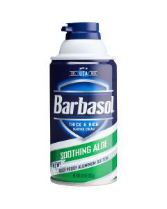 Barbasol Soothing Aloe Thick & Rich Shaving Cream, 10 oz