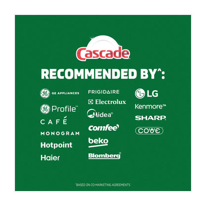 Cascade Platinum + Oxi ActionPacs Dishwasher Detergent, Fresh Scent, 30 ct