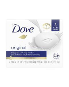Dove Beauty Bar Soap, Original, 3.17 oz, 3 ct