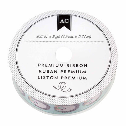 American Crafts Premium Ribbon - 0.625 in x 3 yd, Assorted