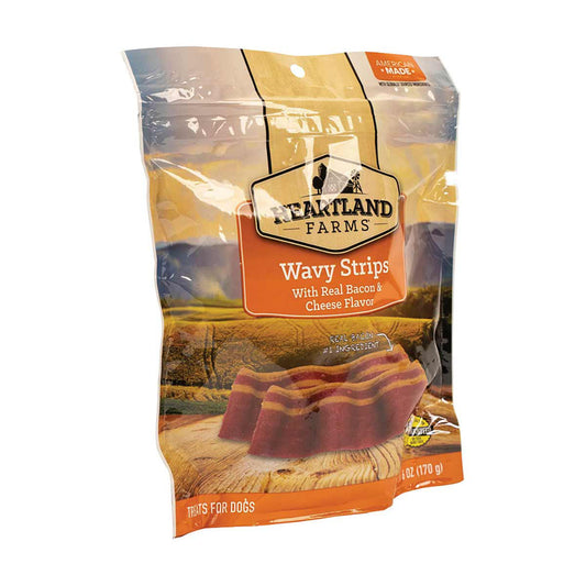 Heartland Farms Wavy Strips - Real Bacon & Cheese, 6 oz