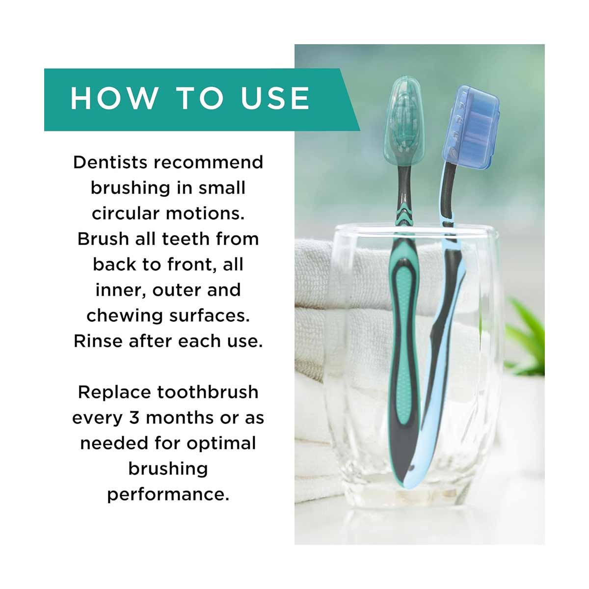 Guru Nanda Basics Everyday Clean Toothbrushes, Soft, 2 pk