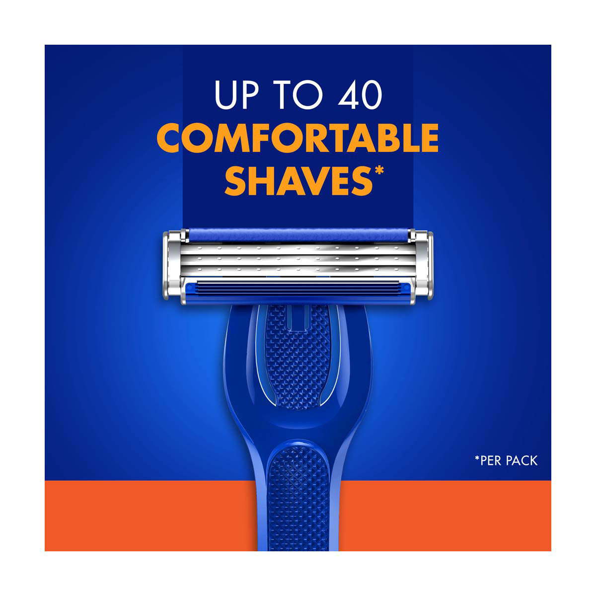 Gillette Sensor3 Refillable Razor for Men, Includes 1 Shaving Razor Handle and 4 Razor Blade Refills