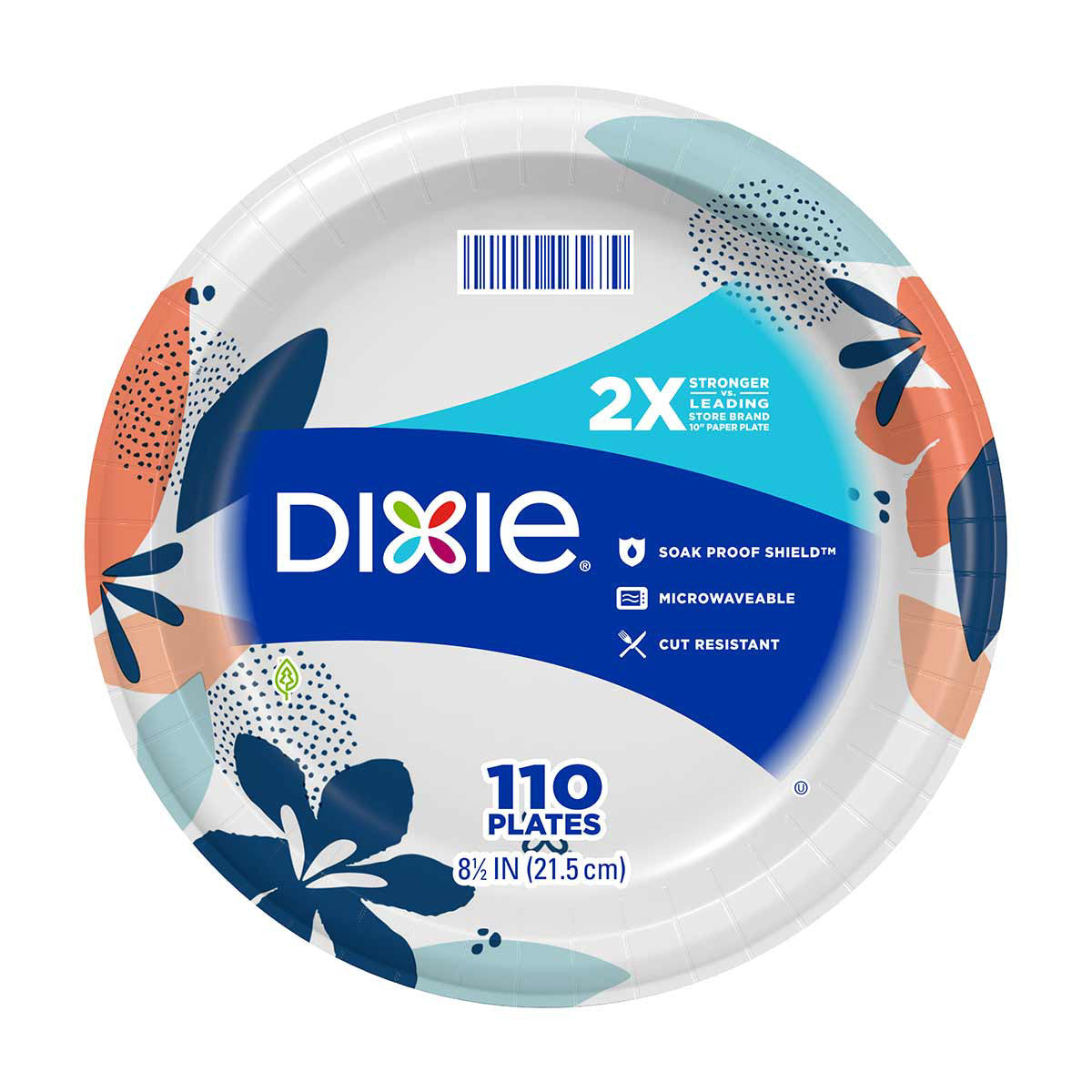 Dixie 8.5” Everyday Paper Plate, 110 ct