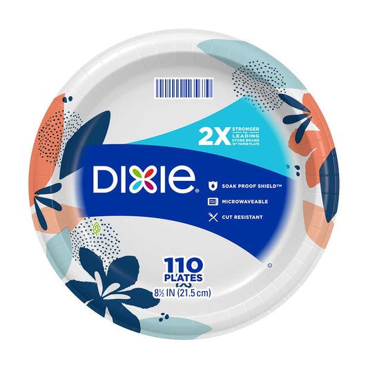 Dixie 8.5” Everyday Paper Plate, 110 ct