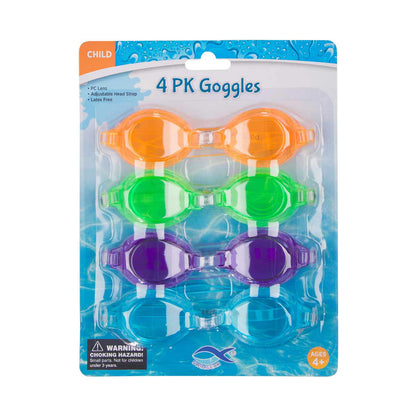 Kids Swim Goggles, 4 ct, 1 ct - Assorted