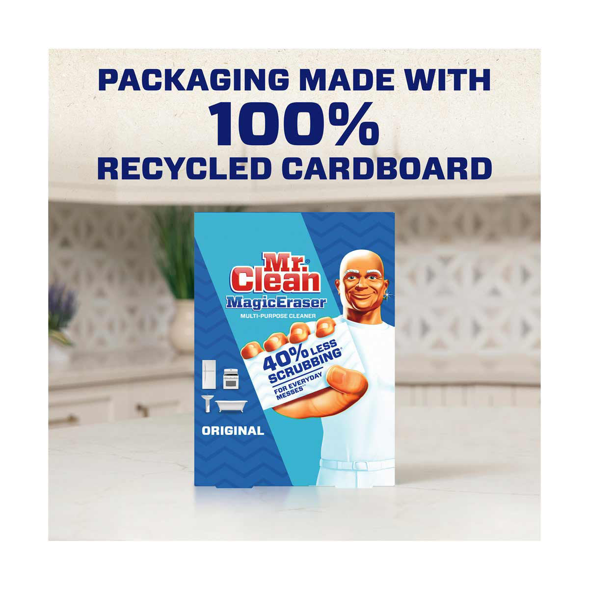 Mr. Clean Magic Eraser Original Multi-Purpose Cleaner Pads, 3 ct