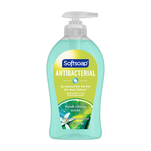 Softsoap Antibacterial Liquid Hand Soap, Fresh Citrus, 11.25 fl oz