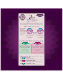 Poise Incontinence Pads & Postpartum Incontinence Pads, 5 Drop Maximum Absorbency, Long Length, 12 Count