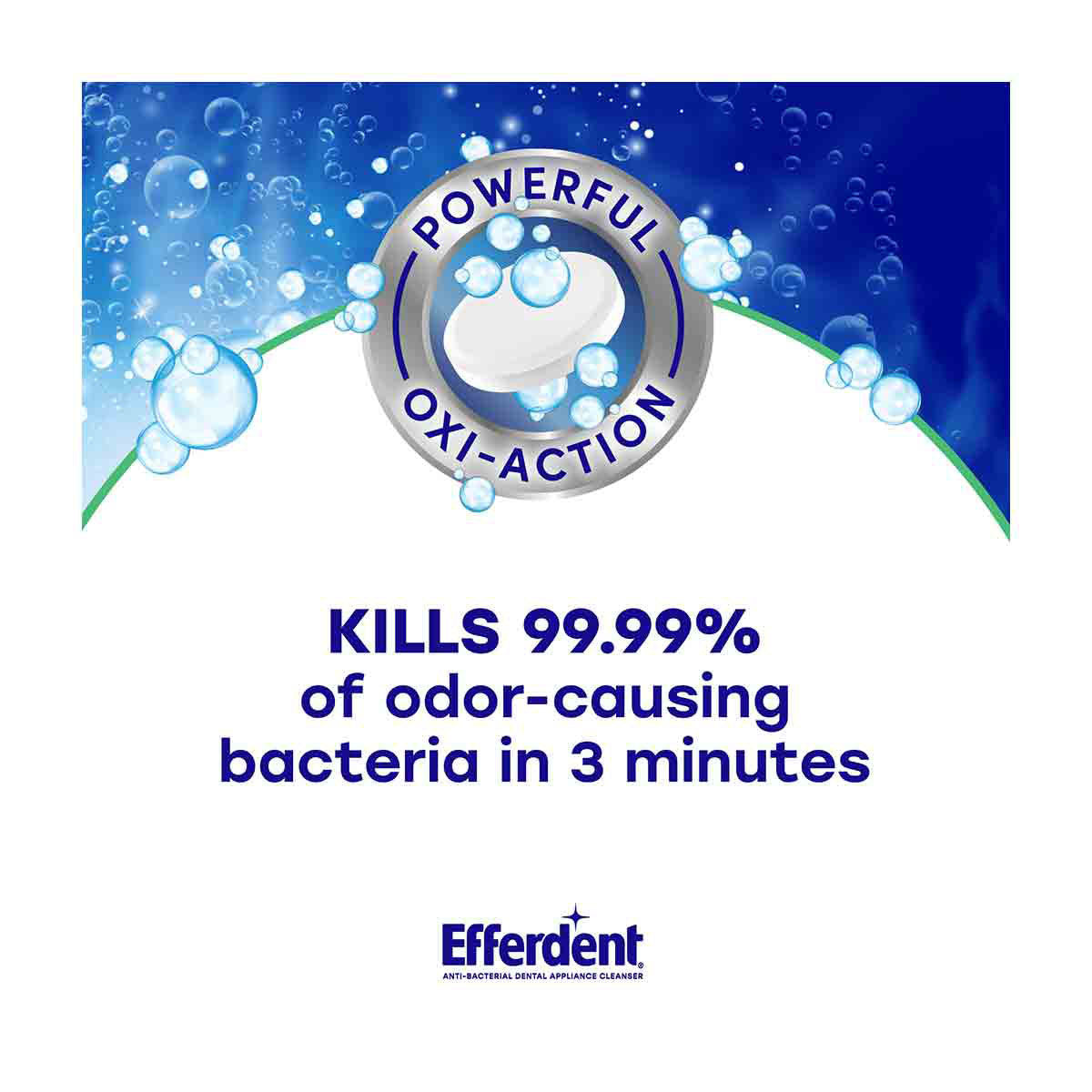 Efferdent Denture & Retainer Cleanser Tablets, Fresh & Clean, Minty Fresh, 90 Tablets