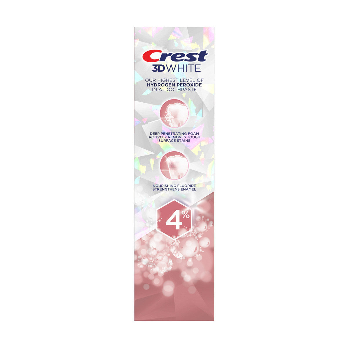 Crest 3D White Brilliance Hydrogen Peroxide Teeth Whitening Toothpaste, 3.8 oz, Anticavity Fluoride Toothpaste